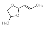 1,3-Dioxolane,4-methyl-2-(1-propen-1-yl)-结构式