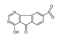 8-nitro-1H-indeno[1,2-d]pyrimidine-4,5-dione结构式