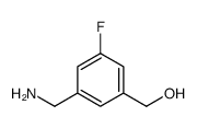 Benzenemethanol, 3-(aminomethyl)-5-fluoro- (9CI) structure