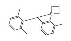 1,1-bis(2,6-dimethylphenyl)siletane结构式