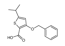 3-phenylmethoxy-5-propan-2-ylthiophene-2-carboxylic acid Structure