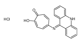 5-(acridin-9-ylamino)-2-hydroxycyclohepta-2,4,6-trien-1-one,hydrochloride结构式