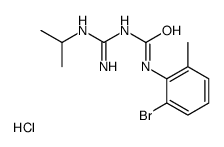 1-(2-bromo-6-methylphenyl)-3-(N'-propan-2-ylcarbamimidoyl)urea,hydrochloride Structure