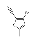 3-bromo-5-methylthiophene-2-carbonitrile structure