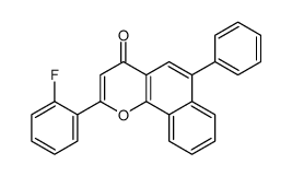 2-(2-fluorophenyl)-6-phenylbenzo[h]chromen-4-one Structure