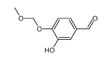 3-hydroxy-4-(methoxymethoxy)benzaldehyde结构式