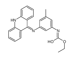 ethyl N-[3-(acridin-9-ylamino)-5-methylphenyl]carbamate结构式
