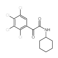 Benzeneacetamide,2,3,4,5-tetrachloro-N-cyclohexyl-a-oxo-结构式