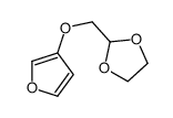 2-(furan-3-yloxymethyl)-1,3-dioxolane Structure