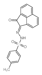 4-methyl-N-[(2-oxoacenaphthen-1-ylidene)amino]benzenesulfonamide结构式