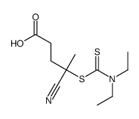 4-cyano-4-(diethylcarbamothioylsulfanyl)pentanoic acid结构式