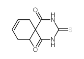 11-Methyl-3-thioxo-2,4-diazaspiro(5.5)undec-8-ene-1,3,5-trione结构式