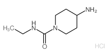 4-amino-N-ethyl-1-piperidinecarboxamide(SALTDATA: HCl) structure