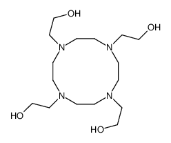 2-[4,7,10-tris(2-hydroxyethyl)-1,4,7,10-tetrazacyclododec-1-yl]ethanol结构式