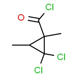 Cyclopropanecarbonyl chloride, 2,2-dichloro-1,3-dimethyl- (9CI) Structure