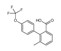 3-methyl-2-[4-(trifluoromethoxy)phenyl]benzoic acid结构式