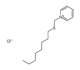 1-(octylsulfanylmethyl)pyridin-1-ium,chloride结构式