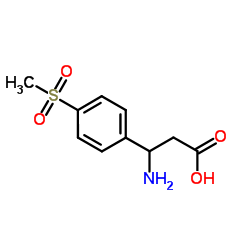 3-Amino-3-[4-(methylsulfonyl)phenyl]propanoic acid Structure