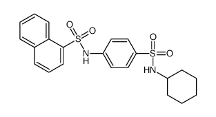 N-[4-(cyclohexylsulfamoyl)phenyl]naphthalene-1-sulfonamide Structure