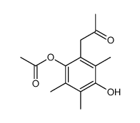 [4-hydroxy-2,3,5-trimethyl-6-(2-oxopropyl)phenyl] acetate结构式