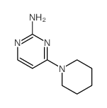 4-(1-piperidyl)pyrimidin-2-amine结构式
