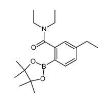 pinacolo[2-(N,N-diethylcarboxamido)-3-ethylphenyl]boronate结构式