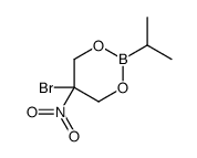 5-bromo-5-nitro-2-propan-2-yl-1,3,2-dioxaborinane Structure