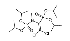 diisopropyl (2,2-dichloro-1-(diisopropoxyphosphoryl)vinyl)(methyl)phosphoramidate Structure