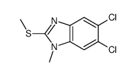 5,6-dichloro-1-methyl-2-methylsulfanylbenzimidazole Structure