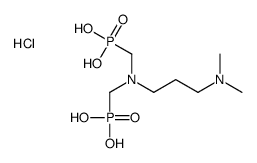 [3-(dimethylamino)propyl-(phosphonomethyl)amino]methylphosphonic acid,hydrochloride Structure
