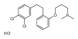 3-(2-(2-(3,4-Dichlorophenyl)ethyl)phenoxy)-N,N-dimethyl-1-propanamine hydrochloride Structure