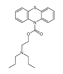 2-(dipropylamino)ethyl 10H-phenothiazine-10-carboxylate结构式
