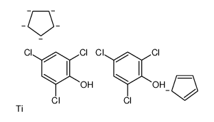 cyclopenta-1,3-diene,cyclopentane,titanium,2,4,6-trichlorophenol Structure