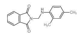 2-[[(2,4-dimethylphenyl)amino]methyl]isoindole-1,3-dione structure