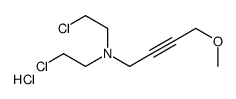 N,N-bis(2-chloroethyl)-4-methoxybut-2-yn-1-amine,hydrochloride Structure