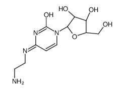 4-(2-aminoethylamino)-1-[(2R,3R,4S,5R)-3,4-dihydroxy-5-(hydroxymethyl)oxolan-2-yl]pyrimidin-2-one结构式