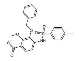 2-benzyloxy-3-methoxy-4-nitro-N-(p-toluenesulfonyl)aniline结构式