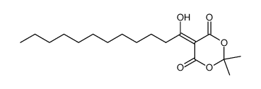 5-(1-hydroxydodecylidene)-2,2-dimethyl-1,3-dioxane-4,6-dione Structure