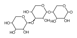 methyl 4-O-[3-O-(β-D-xylopyranosyl)-β-D-xylopyranosyl]-β-D-xylopyranoside结构式