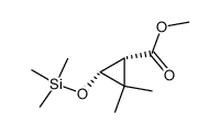 3,3-Dimethyl-c-2-(trimethylsiloxy)-r-1-cyclopropancarbonsaeure-methylester结构式