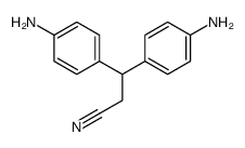3,3-Bis(p-aminophenyl)propionitrile结构式