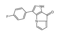 3-(4-fluorophenyl)-1H-pyrrolo[2,3-b]pyrrolizin-8-one结构式