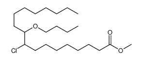 methyl 10-butoxy-9-chlorooctadecanoate结构式