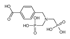 4-[[bis(phosphonomethyl)amino]methyl]benzoic acid Structure