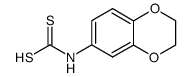 (2,3-dihydrobenzo[b][1,4]dioxin-6-yl)carbamodithioic acid Structure