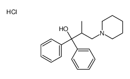 2-methyl-1,1-diphenyl-3-piperidin-1-ylpropan-1-ol,hydrochloride Structure