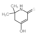 2(1H)-Pyridinethione,5,6-dihydro-4-hydroxy-6,6-dimethyl- structure