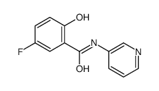 5-fluoro-2-hydroxy-N-pyridin-3-ylbenzamide结构式