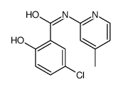 5-chloro-2-hydroxy-N-(4-methylpyridin-2-yl)benzamide结构式
