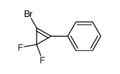 1-bromo-2,2-difluoro-3-phenylcyclopropene结构式